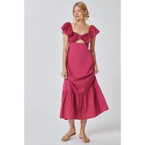 Anthropologie -Farm x Anthropologie Ruffle Midi Dress